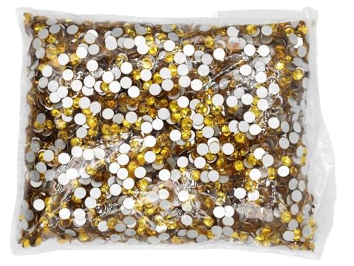 JTKSSCS Hotfix Strasssteine SS3-SS20 Flatback Crystal AB Non Hotfix Strasssteine ​​AB Strass for Nail Art Dekorationen(Topaz,Ss20 14400pcs) von JTKSSCS