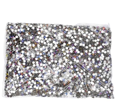 JTKSSCS Hotfix Strasssteine SS3-SS20 Flatback Crystal AB Non Hotfix Strasssteine ​​AB Strass for Nail Art Dekorationen(Volcano 6 * 5 * 5cm,Ss20 14400pcs) von JTKSSCS