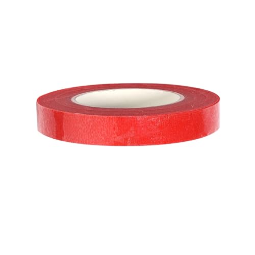 JTKSSCS Krepppapier 1 Rolle Krepppapier-Luftschlangen, 1,2 cm x 27 m, mehrfarbige Seidenpapierrolle for Blumenbasteln, DIY-Hochzeitsfeier-Geschenkverpackungsdekor(Red) von JTKSSCS