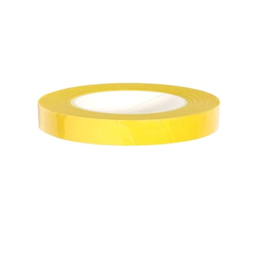 JTKSSCS Krepppapier 1 Rolle Krepppapier-Luftschlangen, 1,2 cm x 27 m, mehrfarbige Seidenpapierrolle for Blumenbasteln, DIY-Hochzeitsfeier-Geschenkverpackungsdekor(Yellow) von JTKSSCS
