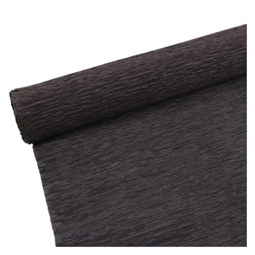 JTKSSCS Krepppapier 15 Farben 250 x 25 cm farbige Krepppapierrolle Origami zerknittertes Krepppapier DIY Blumen Dekoration Geschenkpapier Falten Basteln(Black) von JTKSSCS