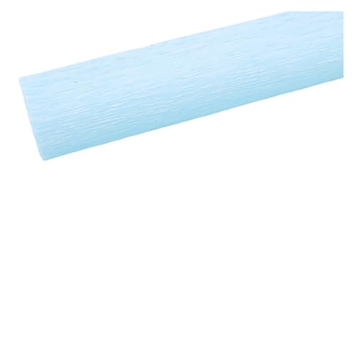 JTKSSCS Krepppapier 15 Farben 250 x 25 cm farbige Krepppapierrolle Origami zerknittertes Krepppapier DIY Blumen Dekoration Geschenkpapier Falten Basteln(Light Blue) von JTKSSCS