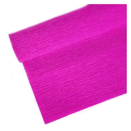 JTKSSCS Krepppapier 15 Farben 250 x 25 cm farbige Krepppapierrolle Origami zerknittertes Krepppapier DIY Blumen Dekoration Geschenkpapier Falten Basteln(Rose Red) von JTKSSCS