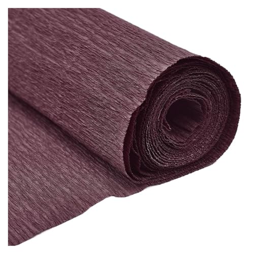 JTKSSCS Krepppapier 17 Farben, 250 x 50 cm, farbige Krepppapierrolle, Origami, zerknittertes Krepppapier, Basteln, DIY-Blumen, Dekoration, Geschenkpapier(Rust Red) von JTKSSCS
