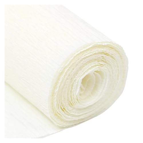 JTKSSCS Krepppapier 250x5/10/25cm Rolle Gefältelt Krepp Papier Dekorative Blume for Ostern Kinder Tag Party Kind Kind DIY Handgemachte Kreative Papiere(Beige,5cm) von JTKSSCS