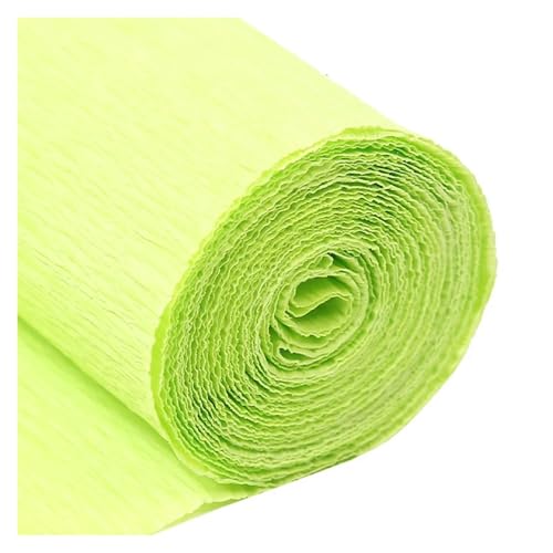 JTKSSCS Krepppapier 250x5/10/25cm Rolle Gefältelt Krepp Papier Dekorative Blume for Ostern Kinder Tag Party Kind Kind DIY Handgemachte Kreative Papiere(Fruit Green,5cm) von JTKSSCS