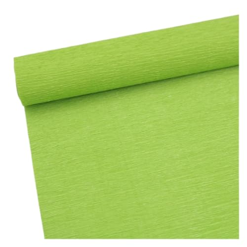 JTKSSCS Krepppapier 250x5/10/25cm Rolle Gefältelt Krepp Papier Dekorative Blume for Ostern Kinder Tag Party Kind Kind DIY Handgemachte Kreative Papiere(Green,5cm) von JTKSSCS