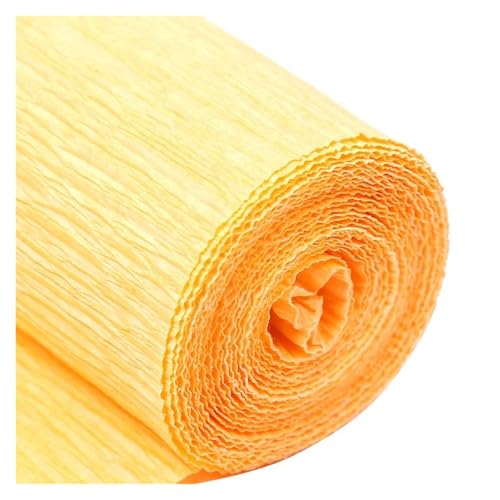 JTKSSCS Krepppapier 250x5/10/25cm Rolle Gefältelt Krepp Papier Dekorative Blume for Ostern Kinder Tag Party Kind Kind DIY Handgemachte Kreative Papiere(Orange,25cm) von JTKSSCS