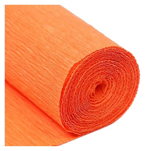 JTKSSCS Krepppapier 250x5/10/25cm Rolle Gefältelt Krepp Papier Dekorative Blume for Ostern Kinder Tag Party Kind Kind DIY Handgemachte Kreative Papiere(Orange red,5cm) von JTKSSCS