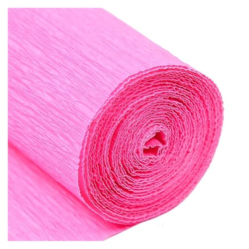 JTKSSCS Krepppapier 250x5/10/25cm Rolle Gefältelt Krepp Papier Dekorative Blume for Ostern Kinder Tag Party Kind Kind DIY Handgemachte Kreative Papiere(Rose red,5cm) von JTKSSCS