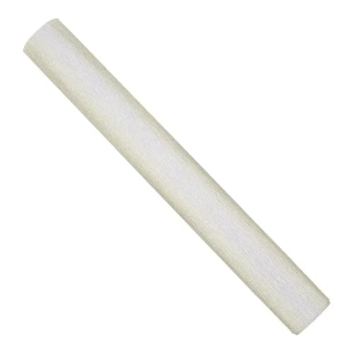 JTKSSCS Krepppapier 50 * 250cm Krepppapier Verdicktes Bastelpapier Blumenmaterial DIY Papierblumenrolle for Kunstprojekte Dekor(White) von JTKSSCS