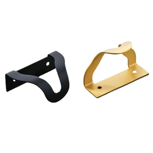 JTKSSCS Schrankgriffe 1 Stück unsichtbarer Griff Messing Schrankgriffe antike Möbelgriffe Schubladengriffe Küchenschrank Goldgriffe(Hole 40mm Black) von JTKSSCS