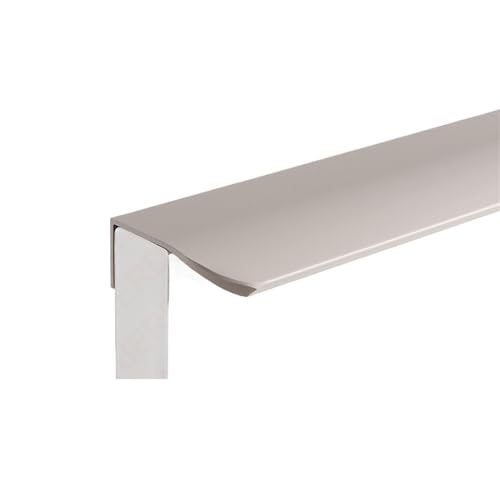 JTKSSCS Schrankgriffe Farbe Möbelgriffe Aluminiumlegierung Versteckte Lange Schrankgriffe Schubladenknöpfe Türbeschläge(Arc Corner-Grey,Length 250mm) von JTKSSCS