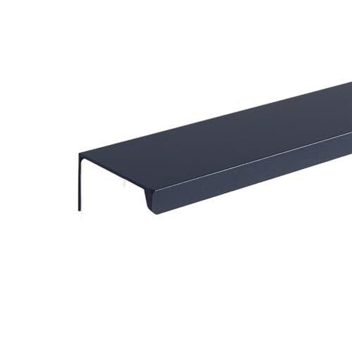 JTKSSCS Schrankgriffe Farbe Möbelgriffe Aluminiumlegierung Versteckte Lange Schrankgriffe Schubladenknöpfe Türbeschläge(Right Angle-Blue,Length 400mm) von JTKSSCS