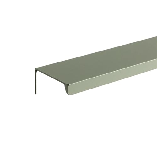 JTKSSCS Schrankgriffe Farbe Möbelgriffe Aluminiumlegierung Versteckte Lange Schrankgriffe Schubladenknöpfe Türbeschläge(Right Angle-Green,Length 300mm) von JTKSSCS