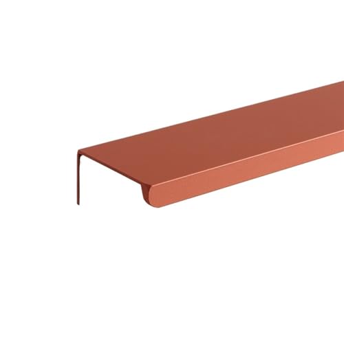 JTKSSCS Schrankgriffe Farbe Möbelgriffe Aluminiumlegierung Versteckte Lange Schrankgriffe Schubladenknöpfe Türbeschläge(Right Angle-Orange,Length 1200mm) von JTKSSCS