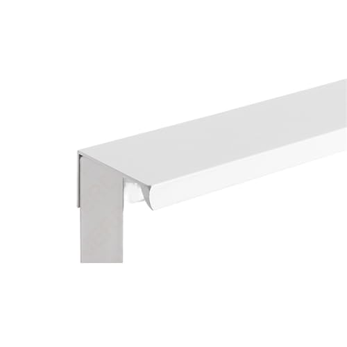 JTKSSCS Schrankgriffe Farbe Möbelgriffe Aluminiumlegierung Versteckte Lange Schrankgriffe Schubladenknöpfe Türbeschläge(Right Angle-White,Length 80 or 100mm) von JTKSSCS