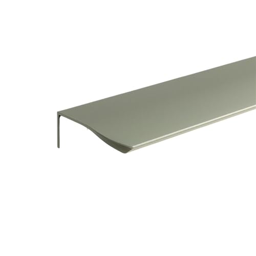 JTKSSCS Schrankgriffe Langer Möbelgriff, unsichtbare Schrankgriffe aus Aluminiumlegierung, Schubladenknöpfe, Schrankgriffe, Küchenschrankgriffe(Arc Corner-Green,Length 800mm) von JTKSSCS