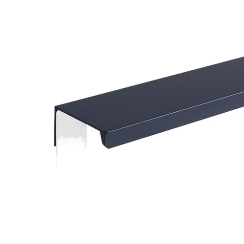 JTKSSCS Schrankgriffe Langer Möbelgriff, unsichtbare Schrankgriffe aus Aluminiumlegierung, Schubladenknöpfe, Schrankgriffe, Küchenschrankgriffe(Right Angle-Blue,Length 1000mm) von JTKSSCS