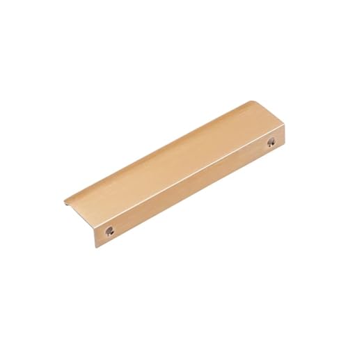 JTKSSCS Schrankgriffe Moderne unsichtbare Schrankgriff-Hardware, Küchenschrank, Schublade, Schlafzimmertür, Möbelgriff-Zubehör(Gold 20CM X4CM) von JTKSSCS