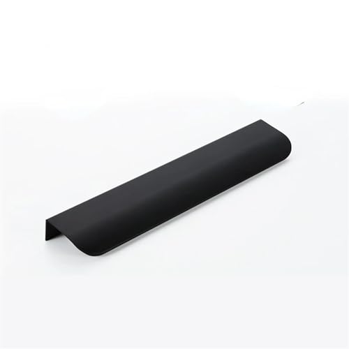 JTKSSCS Schrankgriffe Versteckte Griffe, Lange Küchenschrankgriffe, Schubladengriffe, Möbelgriffe aus Aluminiumlegierung, Schrankgriffe, Kleiderschrankgriffe(Black,200mm) von JTKSSCS