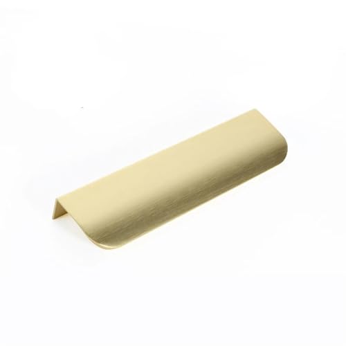JTKSSCS Schrankgriffe Versteckte Griffe, Lange Küchenschrankgriffe, Schubladengriffe, Möbelgriffe aus Aluminiumlegierung, Schrankgriffe, Kleiderschrankgriffe(Gold,600mm) von JTKSSCS