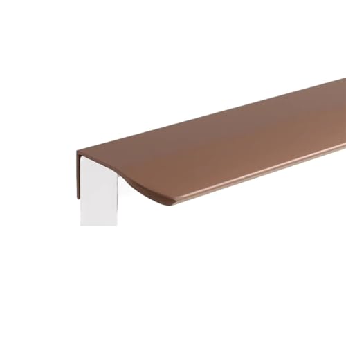 JTKSSCS Schrankgriffe Versteckte Küchenschrankgriffe, Schrankgriff aus Aluminiumlegierung, bunter Kleiderschrank-Türknauf und Griff, Möbelbeschläge(Coffee-Arc,500mm) von JTKSSCS