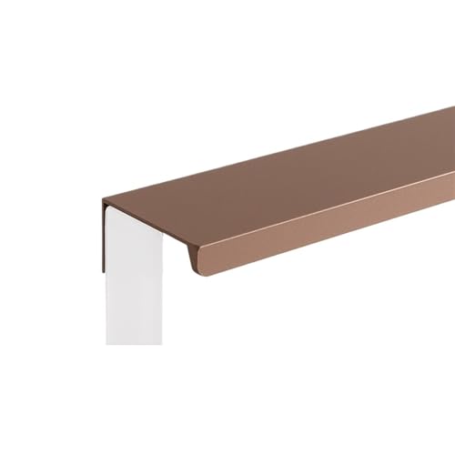 JTKSSCS Schrankgriffe Versteckte Küchenschrankgriffe, Schrankgriff aus Aluminiumlegierung, bunter Kleiderschrank-Türknauf und Griff, Möbelbeschläge(Coffee-Square,1000mm) von JTKSSCS
