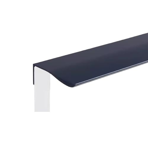 JTKSSCS Schrankgriffe Versteckte Küchenschrankgriffe, Schrankgriff aus Aluminiumlegierung, bunter Kleiderschrank-Türknauf und Griff, Möbelbeschläge(Dark Blue-Arc,800mm) von JTKSSCS