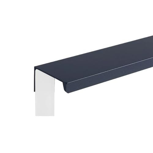 JTKSSCS Schrankgriffe Versteckte Küchenschrankgriffe, Schrankgriff aus Aluminiumlegierung, bunter Kleiderschrank-Türknauf und Griff, Möbelbeschläge(Dark Blue-Square,1000mm) von JTKSSCS