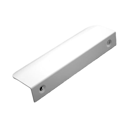 JTKSSCS Schrankgriffe Weiße versteckte Schrankgriffe, Schubladenknöpfe, Lange Zuggriffe, versteckte Griffe, Aluminiumlegierung, Küchenschrank, Möbelbeschläge, Schrankknopf(Arc-1000mm) von JTKSSCS