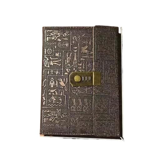 JTKSSCS Tagebuch Mit Schloss 200 Seiten A5A6 Code Mit Schloss Tagebuch Buch Notizblock Agenda Planer Retro Notizbuch Einfaches Handkonto Buch Journal(A5 foldable,100sheets) von JTKSSCS