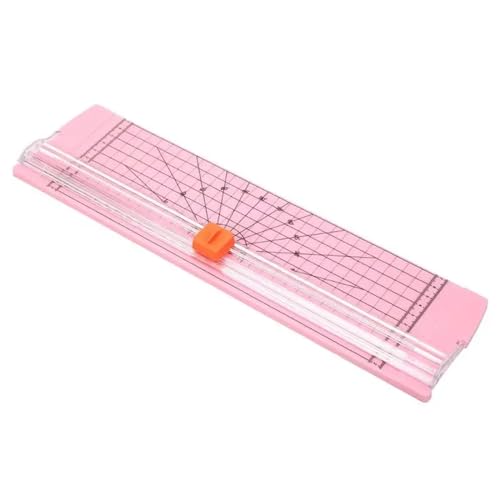 Papierschneider A4 Papierschneidemaschine, Papierschneider, Kunstschneider, Basteln, Foto, Sammelalbum, Klingen, DIY, Büro, Zuhause, Schreibwaren, Messer(Pink) von JTKSSCS
