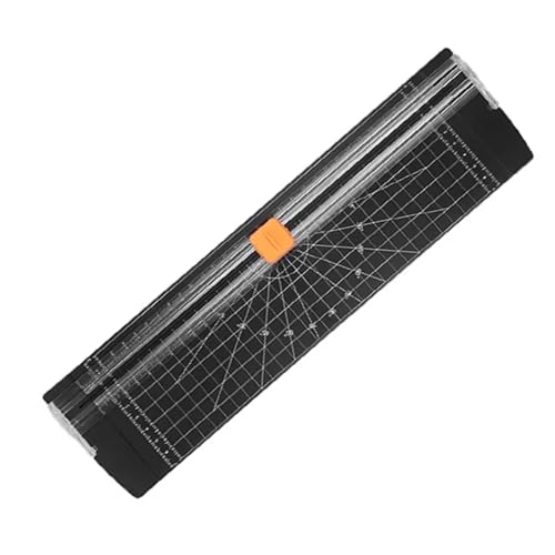 Papierschneider Büro-A4-Guillotine-Papierschneider mit automatischem Sicherheitsschutz for Bastelpapier(Black) von JTKSSCS