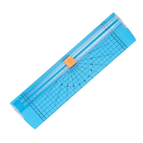 Papierschneider Büro-A4-Guillotine-Papierschneider mit automatischem Sicherheitsschutz for Bastelpapier(Blue) von JTKSSCS