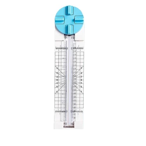 Papierschneider Papierschneider, 4-in-1, tragbarer Fotopapierschneider, Schreibwarenmesser, Papierschneidemaschine, DIY-Bastelbedarf for Büros, Foto(Blue) von JTKSSCS