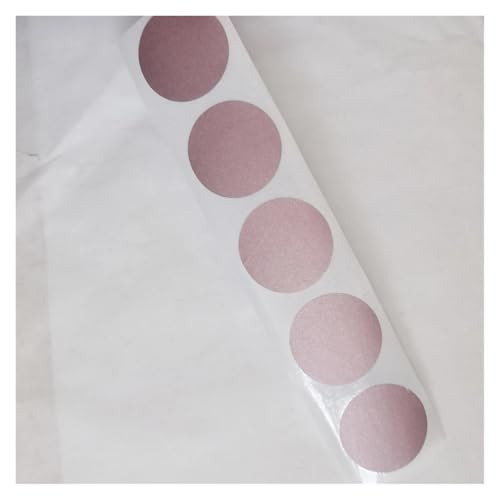 Sticker Rund 100 STÜCKE 20mm Runde Rubbelaufkleber Etiketten Tickets(Rose gold) von JTKSSCS