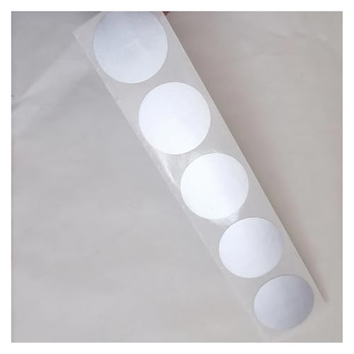 Sticker Rund 100 STÜCKE 20mm Runde Rubbelaufkleber Etiketten Tickets(Silver) von JTKSSCS