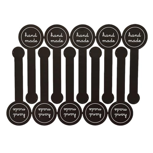 Sticker Rund 100Pcs Adhesive Lange Stil Schwarz Handgemachte Kuchen Verpackung Abdichtung Label Aufkleber Backen DIY 3X10CM Sticker Rund 100Pcs Adhesive Lange Stil Schwarz Handgemachte Kuchen Verpackung Abdichtung Label Aufkleber Backen DIY 3X10CM von JTKSSCS