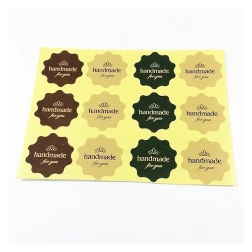 Sticker Rund 120 STÜCKE 1,5 zoll Vintage Blume Runde Welle Kraftpapier Handarbeit for Sie Siegelaufkleber for Handgemachte DIY Sticker Rund 120 STÜCKE 1,5 zoll Vintage Blume Runde Welle Kraftpapier Handarbeit for Sie Siegelaufkleber for Handgemachte DIY von JTKSSCS