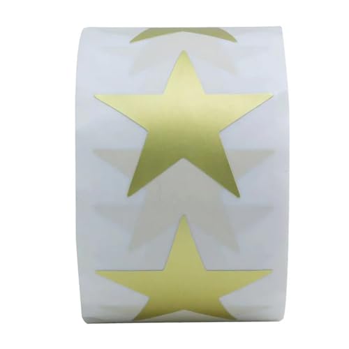 Sticker Rund 50-500 stücke Etiketten Aufkleber Stern Form Von Gold Aufkleber Dichtung Scrapbooking for Paket Und Hochzeit(500pcs) von JTKSSCS