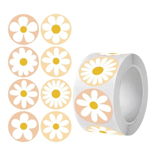 Sticker Rund 500Pcs/1 Rollen Schöne Blumen Aufkleber Dekoration Geschenk Box Aufkleber Label Schreibwaren Sticker Rund 500Pcs/1 Rollen Schöne Blumen Aufkleber Dekoration Geschenk Box Aufkleber Label Schreibwaren von JTKSSCS
