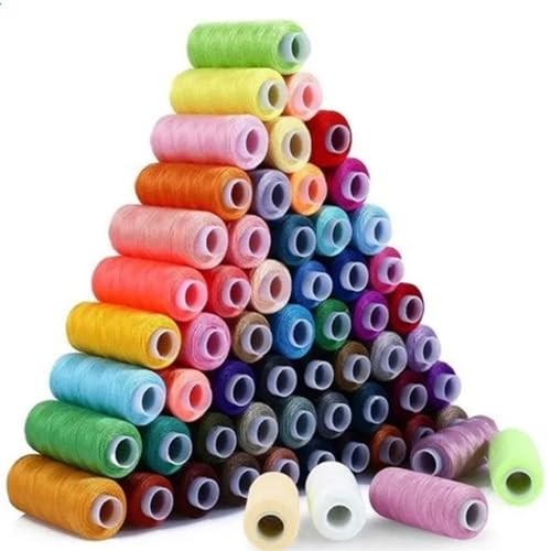 Stickgarn Nähgarn-Set, 100 Farben, 250 Yard pro Spule, Polyester-Garn-Set for Hand- oder Maschinennähen(30PCS) von JTKSSCS