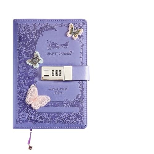 Tagebuch Mit Schloss Literarisches Mädchen-Herz-Schmetterlings-Passwortsperr-Notizbuch for Mädchen, geheimes Tagebuch mit Anhänger, PU, exquisites Studenten-Notizblock-Bürobuch(Purple-Secret Garden) Tagebuch Mit Schloss Literarisches Mädchen-Herz-Schmetterlings-Passwortsperr-Notizbuch for Mädchen, geheimes Tagebuch mit Anhänger, PU, exquisites Studenten-Notizblock-Bürobuch(Purple-Secret Garden) von JTKSSCS