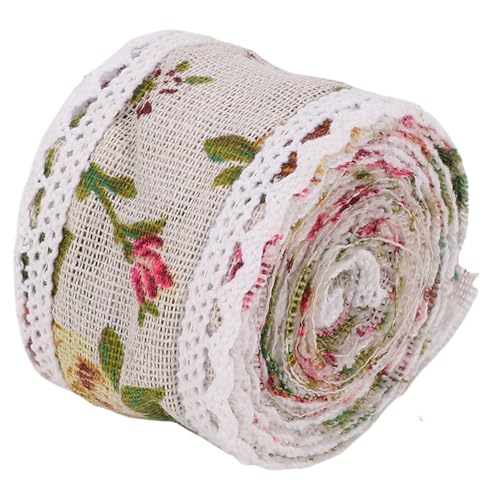 5pcs Leinenspitzen -Trimmbandrolle 2 M Langes Rosenmuster für Kunsthandwerk, Hochzeitstortedekor, Leinenspitzenverkleidungsband 5pcs Leinenspitzen -Trimmbandrolle 2 M Langes Rosenmuster für Kunsthandwerk, Hochzeitstortedekor, Leinenspitzenverkleidungsband von JTLB