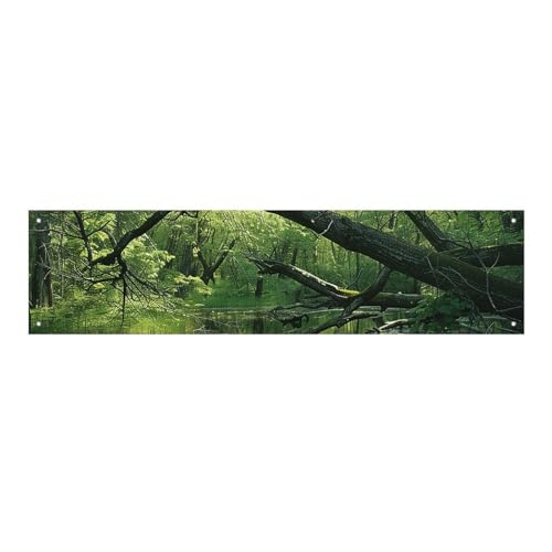 Großes Banner, personalisiertes Banner mit Aufschrift "An Ancient Swamp Party", 300D-Polyester, für drinnen und draußen, blanko, Banner mit vier runden Metalllöchern, Banner für Party-Dekoration Großes Banner, personalisiertes Banner mit Aufschrift "An Ancient Swamp Party", 300D-Polyester, für drinnen und draußen, blanko, Banner mit vier runden Metalllöchern, Banner für Party-Dekoration von JTMVNKG