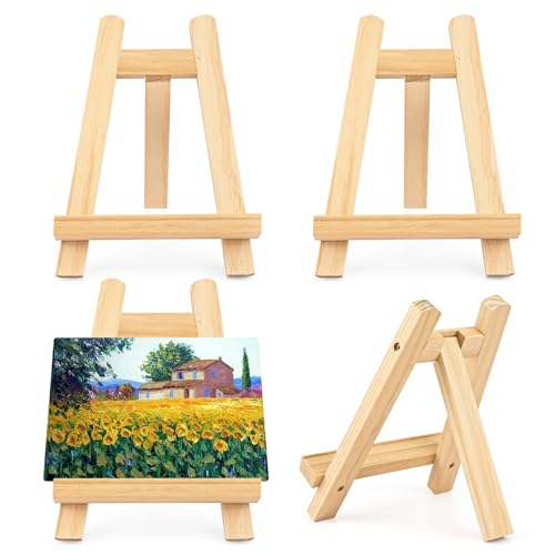 Staffelei Holz (15 x 20cm), 4 Stk mini Holzstaffeleien Tischstaffelei Klein Tisch Malstaffelei Staffelei Holz Bilderständer Klappbar Display Staffelei für Gemälde Kunstwerke Poster Foto Hochzeit Staffelei Holz (15 x 20cm), 4 Stk mini Holzstaffeleien Tischstaffelei Klein Tisch Malstaffelei Staffelei Holz Bilderständer Klappbar Display Staffelei für Gemälde Kunstwerke Poster Foto Hochzeit von JTOOYS