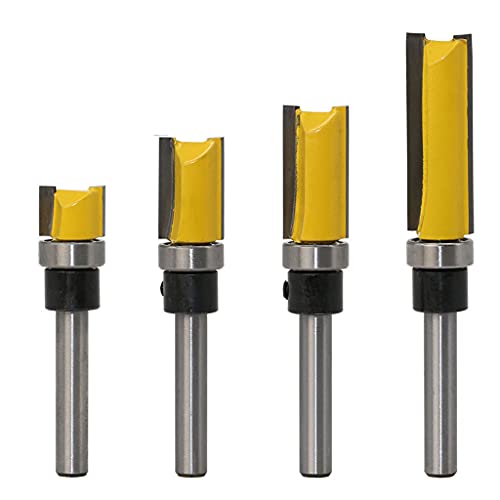 1/4 Schaftvorlage Endmühle Flush Trimming Router Bit Holzbearbeitung Straight Haltlable Tenon Cutter Für Holzbearbeitungswerkzeuge 1/4 Schaftvorlage Endmühle Flush Trimming Router Bit Holzbearbeitung Straight Haltlable Tenon Cutter Für Holzbearbeitungswerkzeuge von JTQYFI