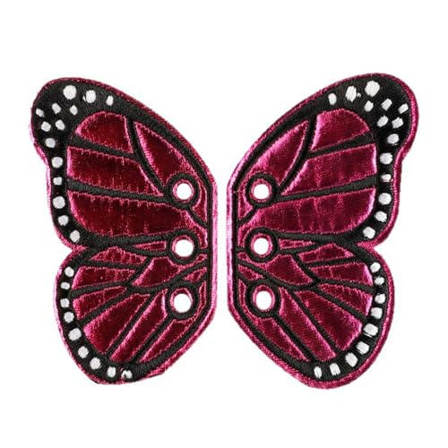 1 Paar Cartoon Schmetterling Flügeleisen Auf Flecken Kleidungsflecken Reparieren Sie Stickerei Für Beuteldekoration Schmetterlingsflügel Gesticktes Eisen Nähen von JTQYFI