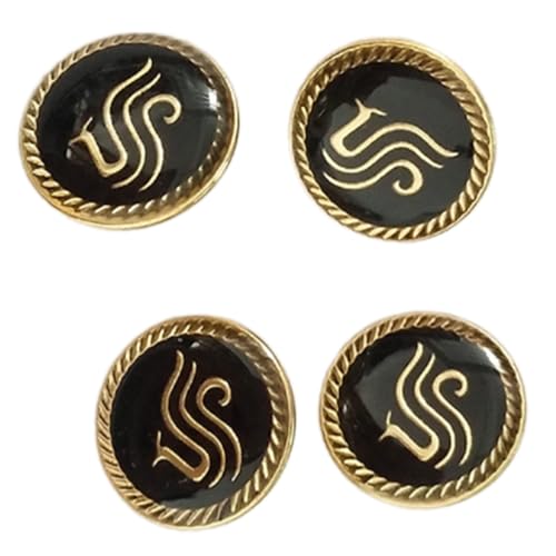 4 PCs Flughafen Uniformknöpfe Bastelknöpfe Legierungskleiderknöpfe Jacken Hosenknöpfe Für Fluggesellschaften von JTQYFI